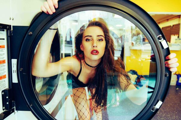 model washing machine portrait